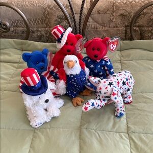 Vintage Ty Beanie Babies Patriotic/Americana
